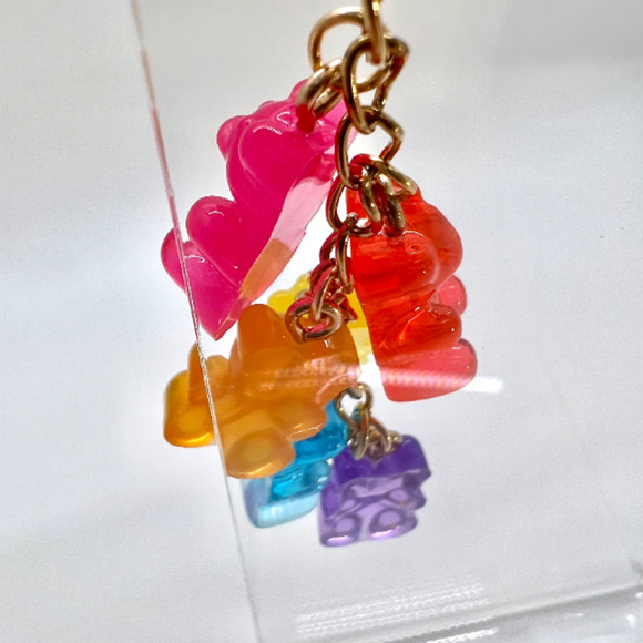 Gummy Bear Earrings - Chandelier Dangle Earrings - Y2K Kidcore Earrings - Picture 4 of 7